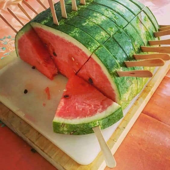 Graduation Party Foods Watermelon serving idea