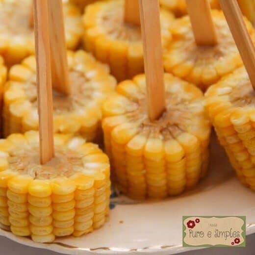 corn on the cob on a stick graduation Party foods