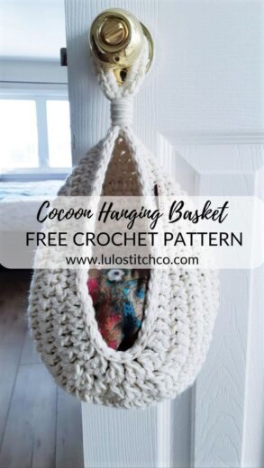 Hanging Basket Free Crochet Tutorial