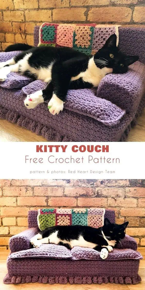 crochet cat couch