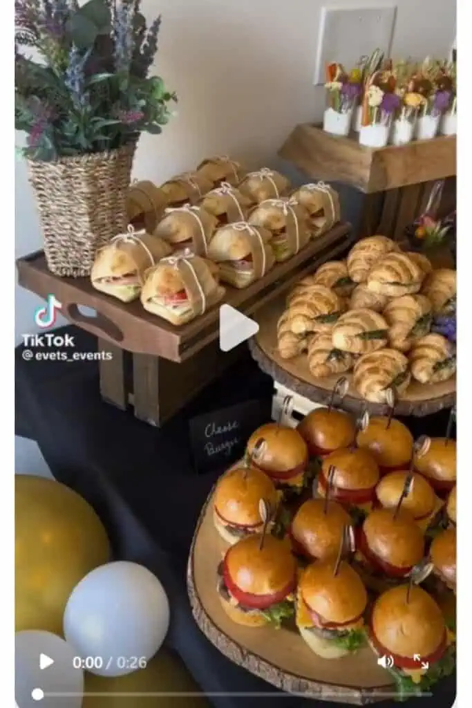 Cheap Party Food Bar Sandwiches Grad Party