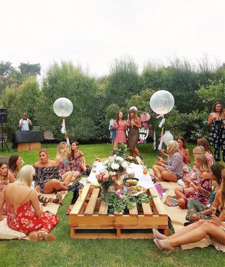 Graduation Party Pallet Wood Tables