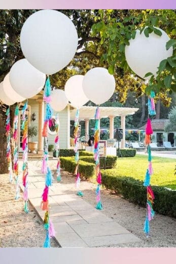 Graduation Party Ideas for Decorations using balloons