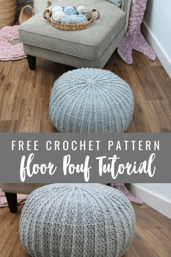 Floor Pouf Free Pattern and Tutorial