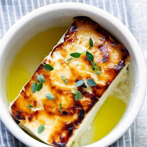 Holiday Appetizer: Baked Feta with Honey and Thyme 