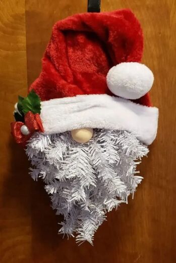 Easy DIY Dollar Tree Christmas Gnome Wreath