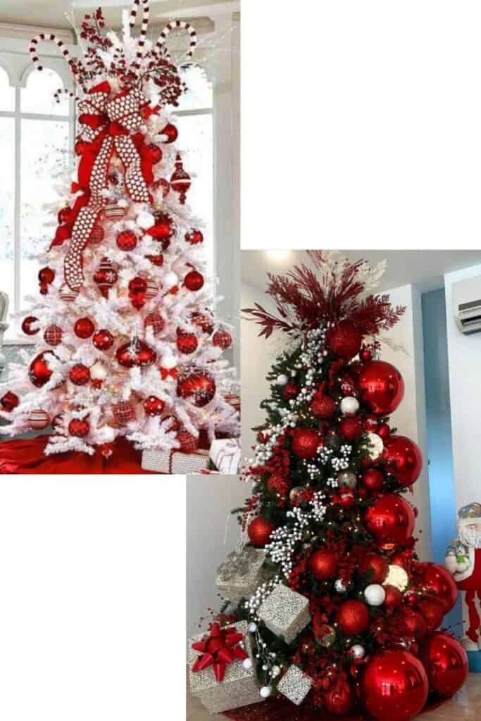 Best Christmas Tree Ideas Red and White