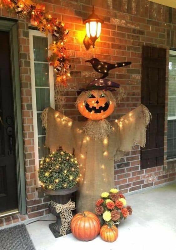 Easy DIY Fall Halloween Outdoor Decorations