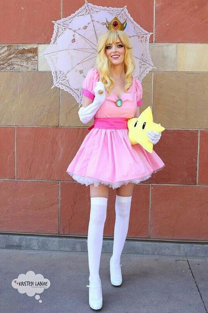 Halloween Costume for Women Princess Peach Solo