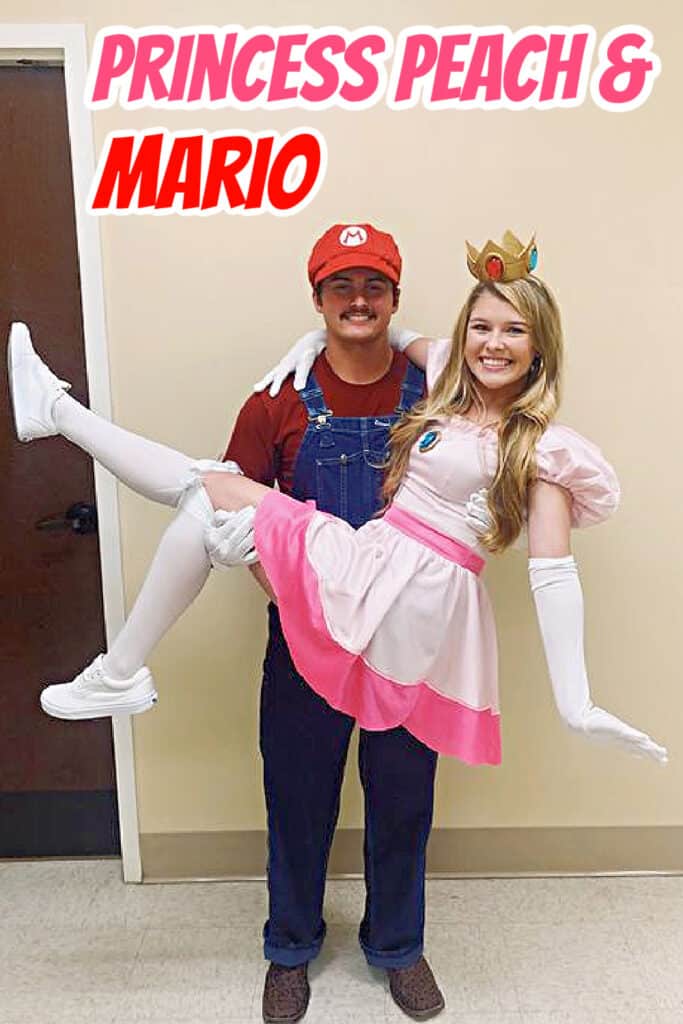 Halloween Couples Costume Ideas Princess Peach and Mario