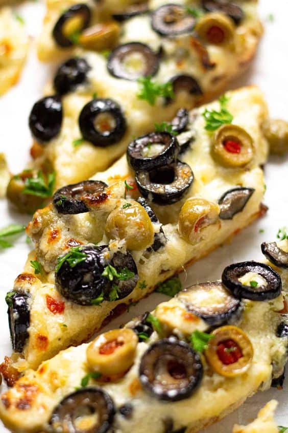 Easy Olive Cheese Bread Appetizer for Holiday Party 