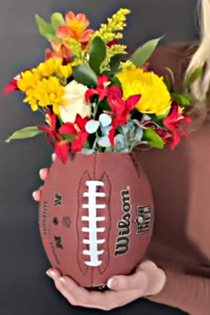 Football Diy Graduation party centerpiece for boys