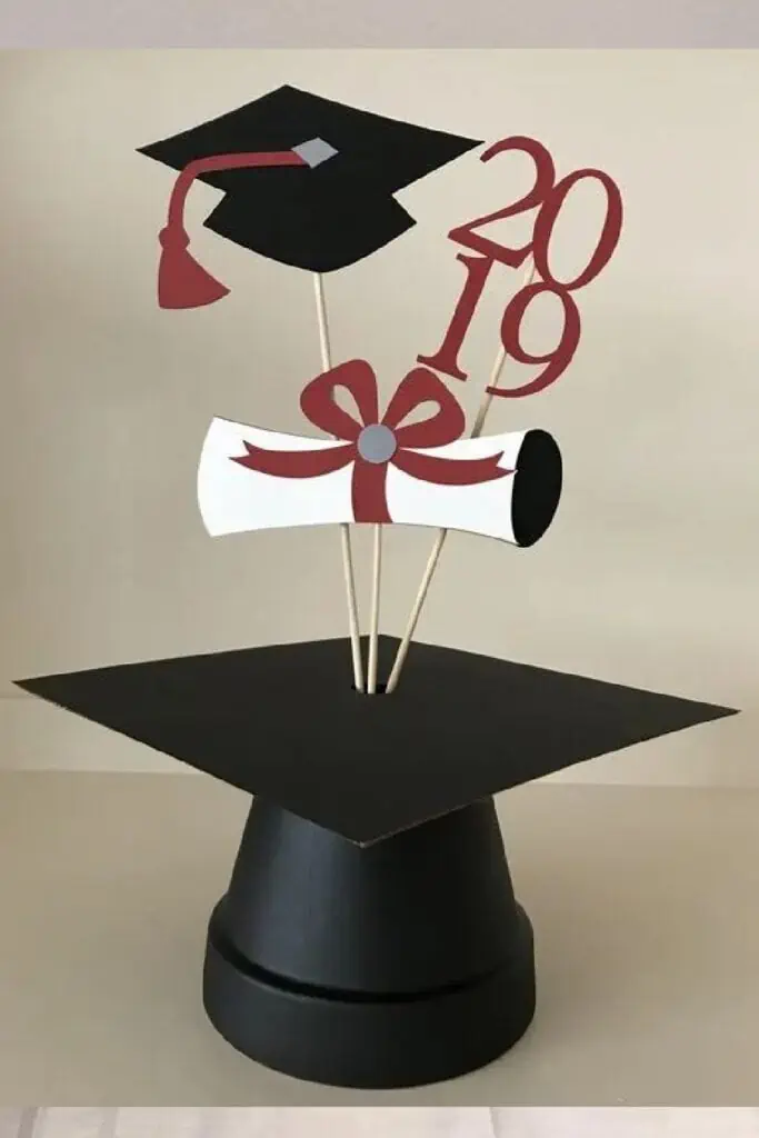 Easy DIY Graduation Party Centerpieces Cap Dollar Store 