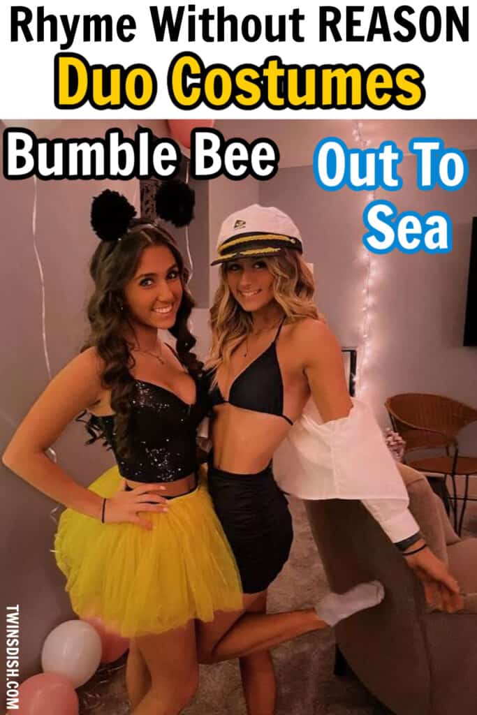 Rhyme Without Reason Halloween Costume For Duo Bumble Bee Out to Sea