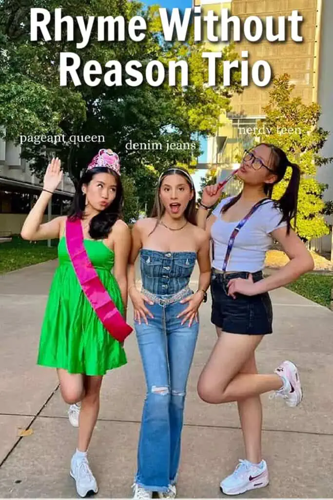 Rhyme Without Reason Costume Trio Halloween