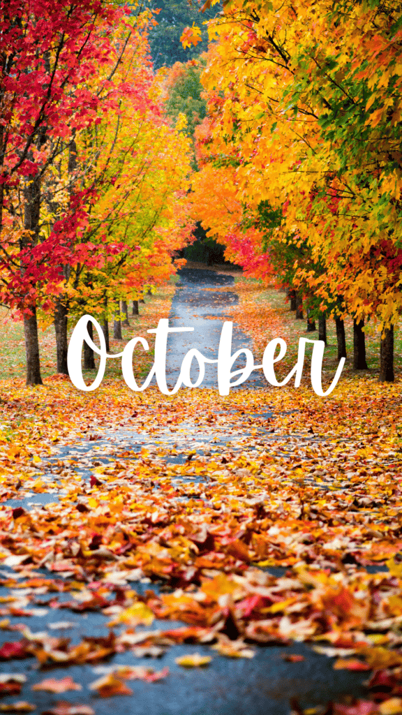 October Wallpaper for phone Fall aesthetic