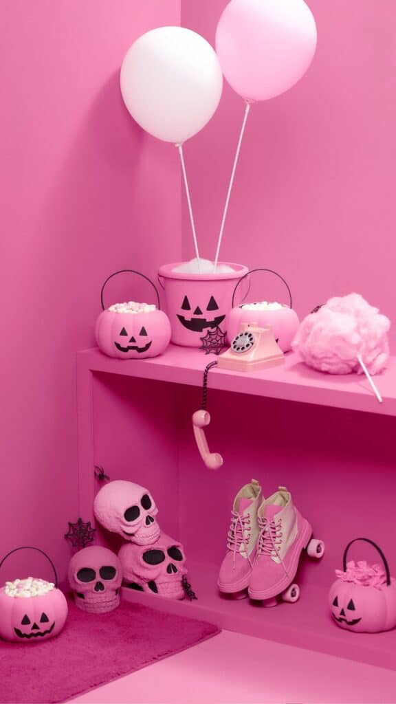 Halloween Wallpaper for phone pink Barbie