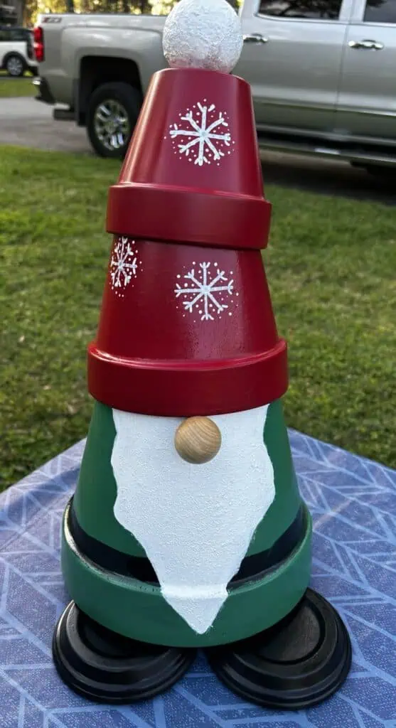 DIY Christmas Claypot Decor