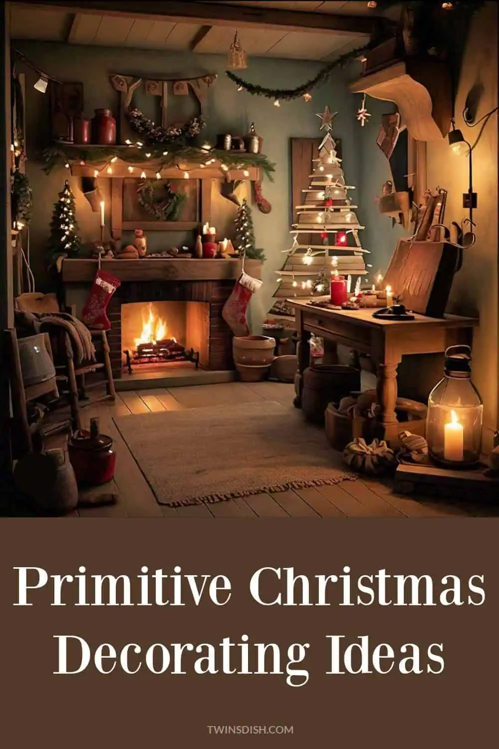 Easy Primitive Christmas Decorating Ideas 