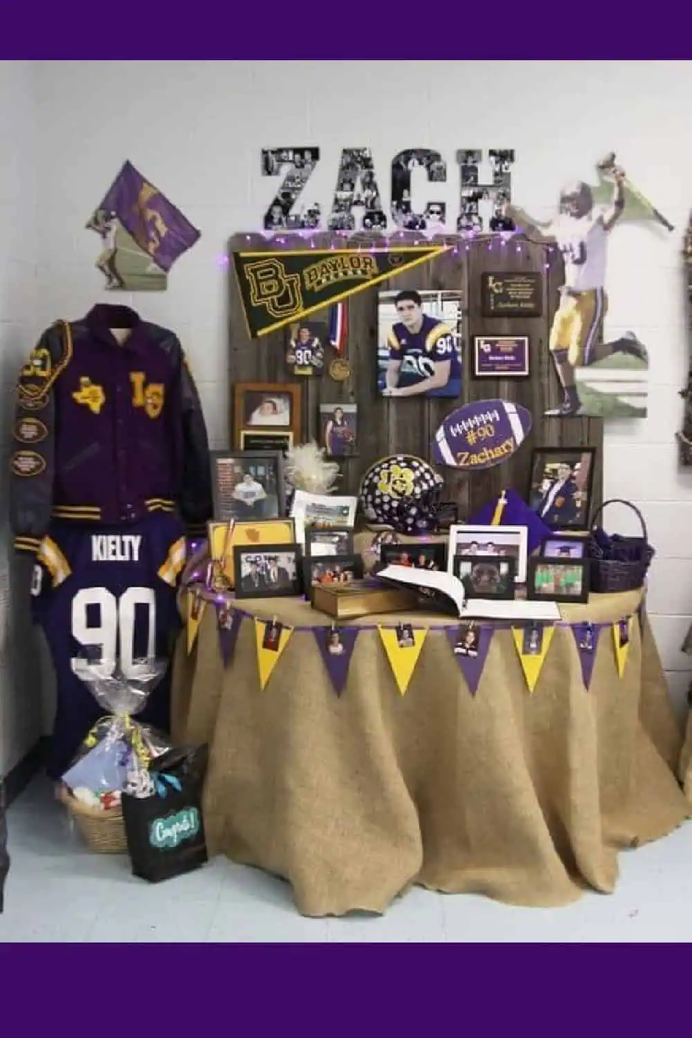 GRADUATION PARTY SENIOR TABLE DECORATION FOR BOYS