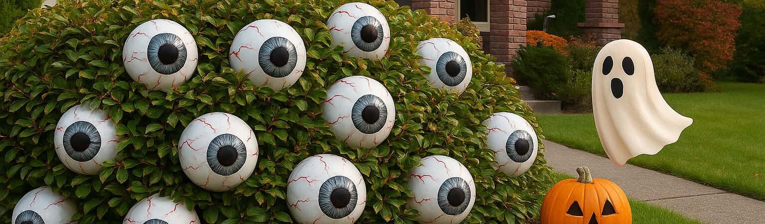 "Eye-catching DIY Halloween decorations for the front porch and backyard—create a spooky, stylish outdoor setup with pumpkins, lanterns, ghostly accents, and fall-themed decor. Perfect for festive autumn vibes and inspiration! #DIYHalloween #FallDecor #OutdoorDecor"