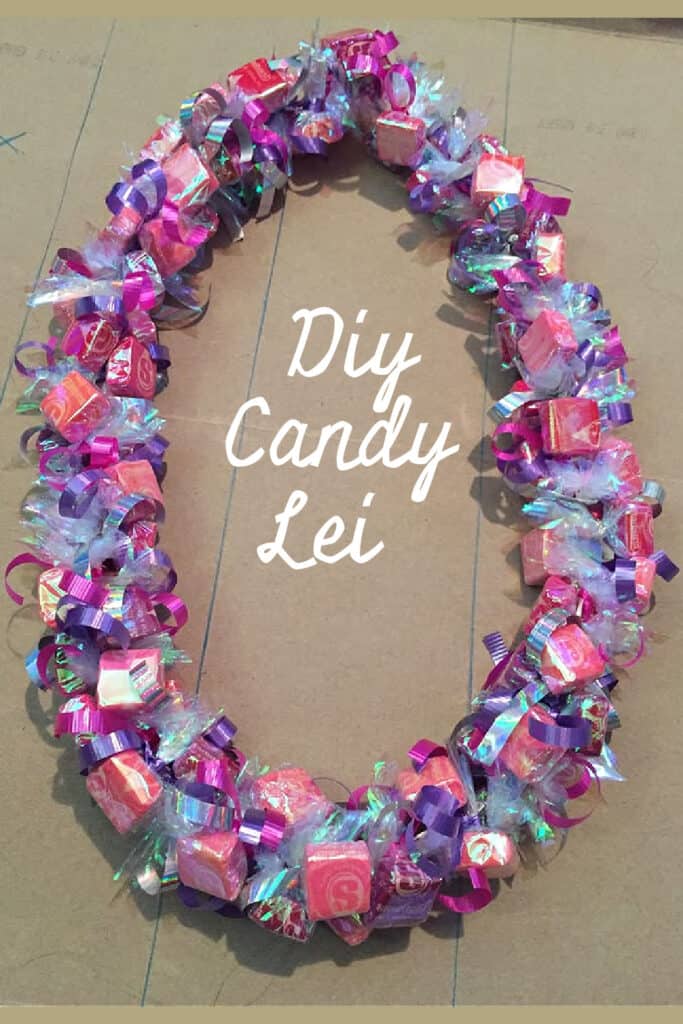 DIY Candy Lei Graduation Gift made out of Starburst Candy