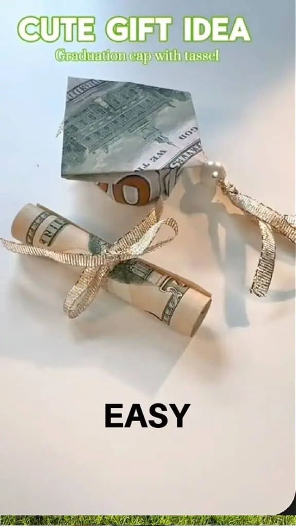 CUTE UNIQUE DIY GRADUATION GIFT IDEAS FOR MONEY DIPLOMA AND CAP HIGH SCHOOL SENIOR COLLEGE BOYS