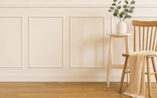 Modern renter-friendly DIY wainscoting tutorial—an easy, budget-friendly way to elevate your space with timeless charm. Perfect for Millennials, Gen Z, and influencers looking to create stunning home decor aesthetics without permanent changes. #DIY #HomeDesign #RenterFriendly"