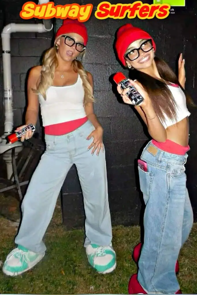 Subway surfers teenage girl Halloween costumes for duo and bffs