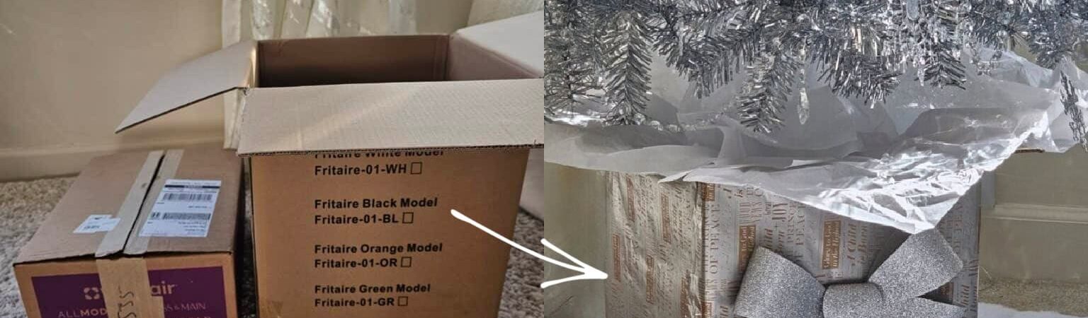 Diy Christmas Tree Stand and Collar make from cardboard boxes
