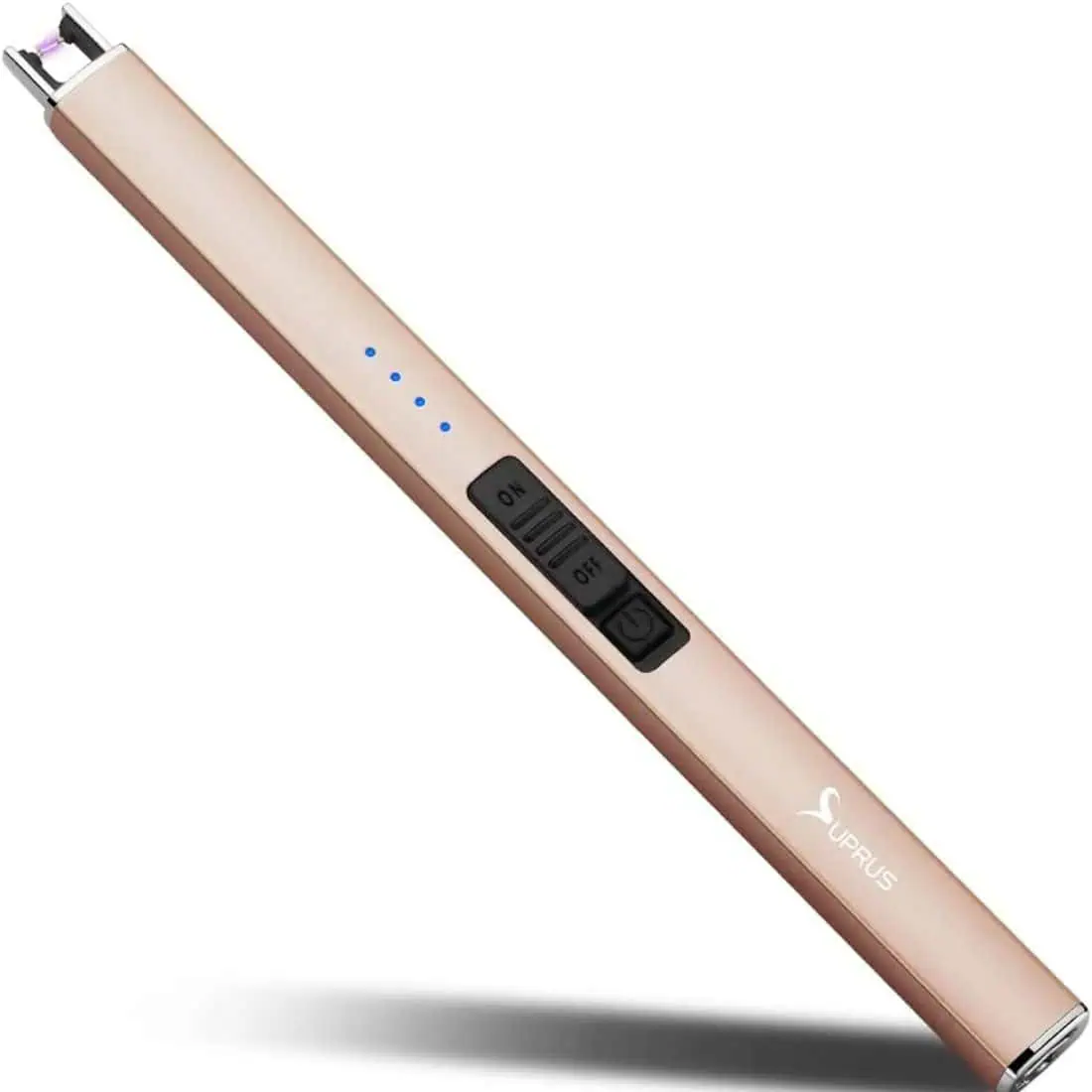 Rechargeable electric arc lighter with USB charging and safety switch—modern flameless lighter gift for him. Practical gadget gift idea for boyfriend, husband, dad, or father, perfect for candles, grilling, camping, and everyday use. Popular men’s gift for Valentine’s Day, Father’s Day, Christmas, or birthdays.