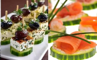 easy healthy appetizers party finger foods cucumber bites smoked salmon feta graduation party food ideas
