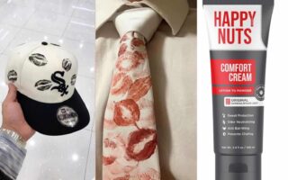 creative gifts for him boyfriend DIY gift ideas custom hat kiss tie happy nuts comfort cream