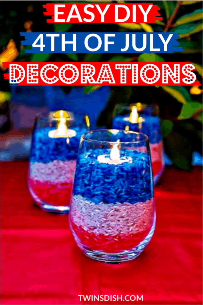 Easy DIY Fourth of July party decorations 