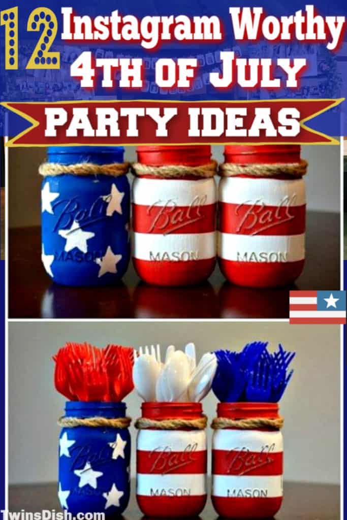 The top 12 easy DIY 4th of July party ideas, for food and decorations. #4thofJulyParty #DIY