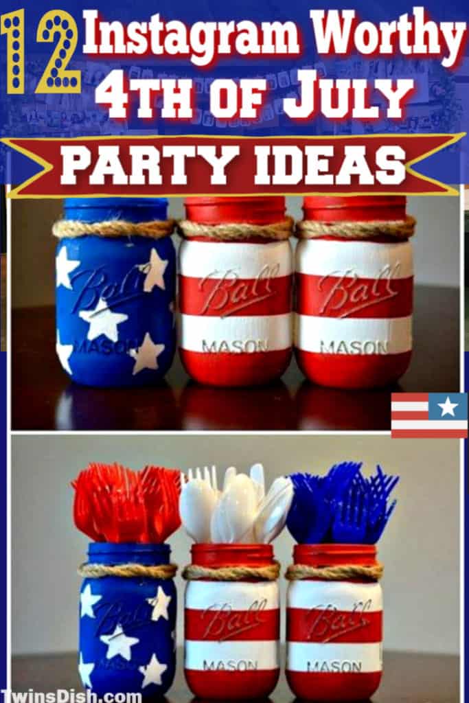 The top 12 easy DIY 4th of July party ideas, for food and decorations. #4thofJulyParty #DIY