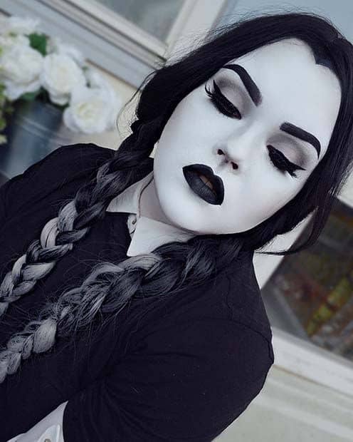 Wednesday Adams Costume Make Up