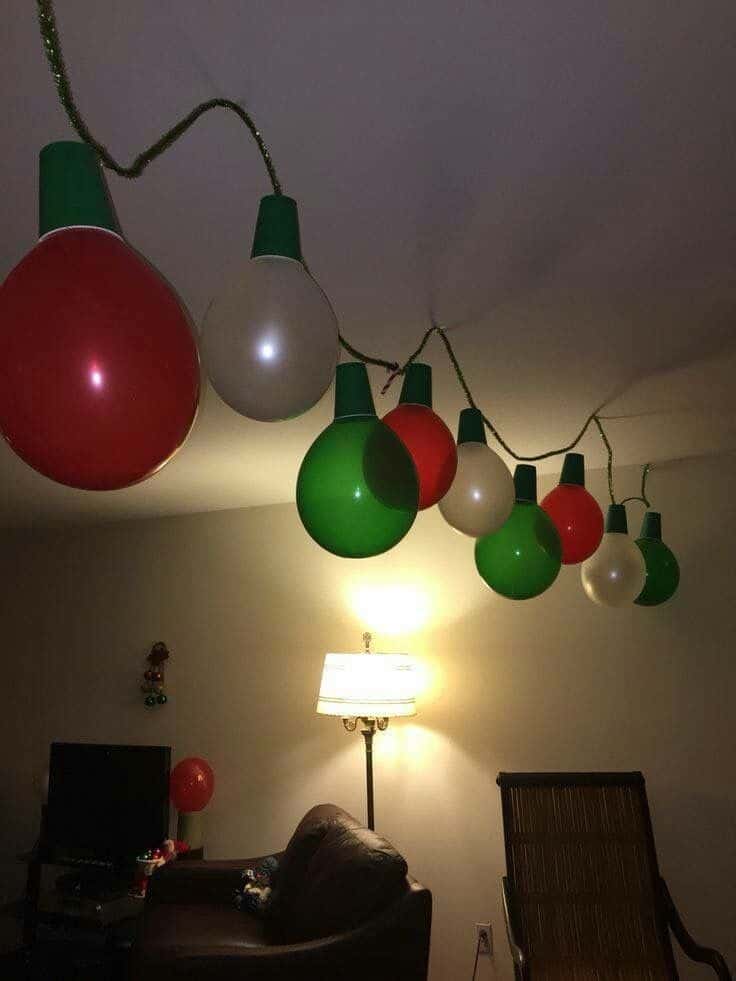 Easy DIY Balloon Christmas Garland