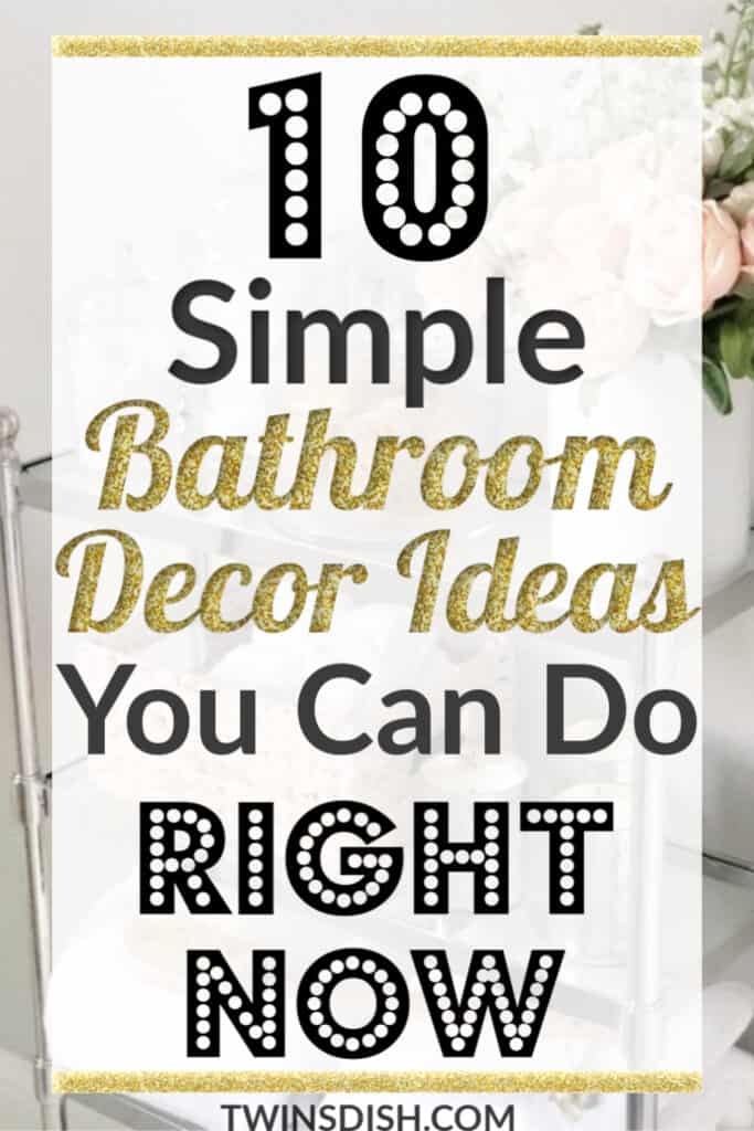 Easy Simple DIY Bathroom Decor Ideas For A Small Bathroom or apatment