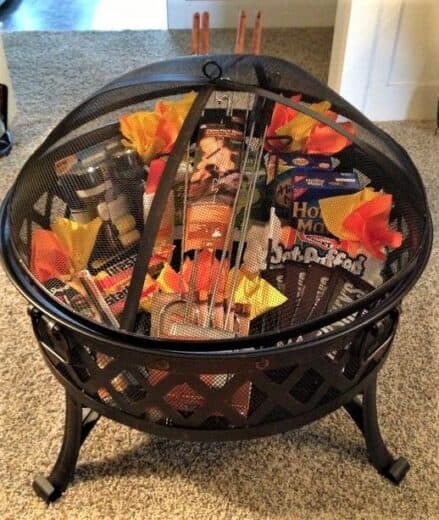 Bonfire Smores Gift Basket Idea