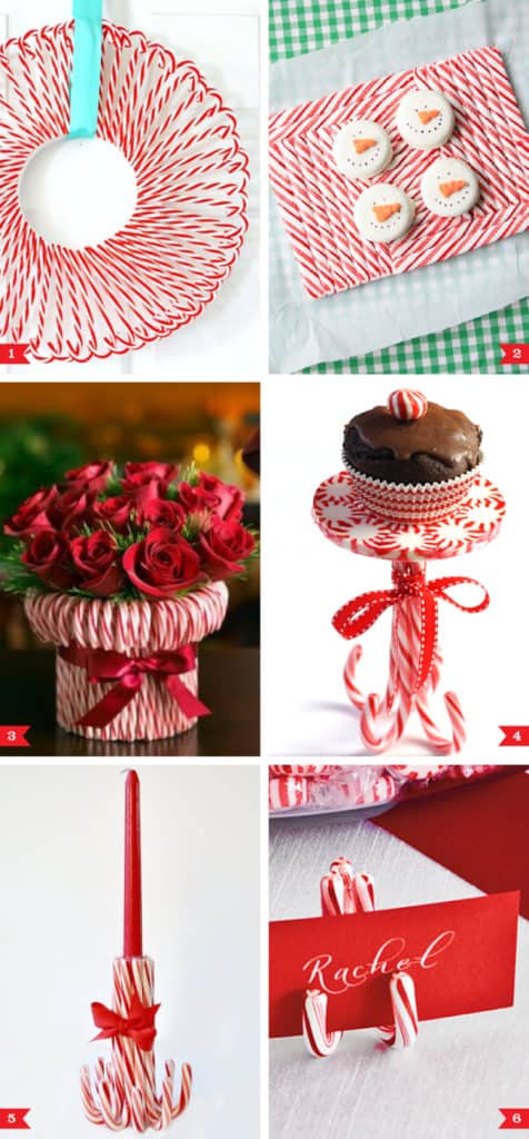 Easy DIY Candy Cane Christmas Decor Craft Ideas