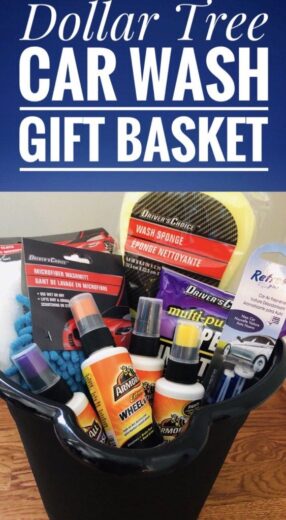 Car Wash Gift Basket Idea for Men