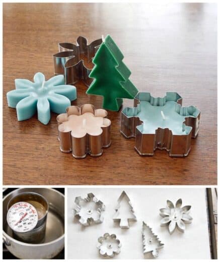 DIY Christmas votive candles