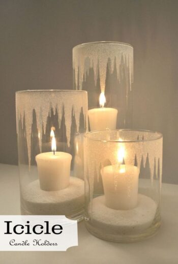 DIY Winter Candle Votives