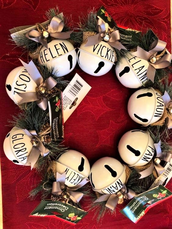 DIY Christmas Farmhouse Bell Sharpie Ornament