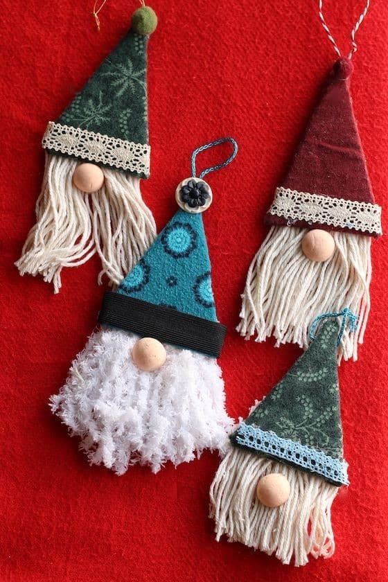 DIY Gnome Christmas ornament