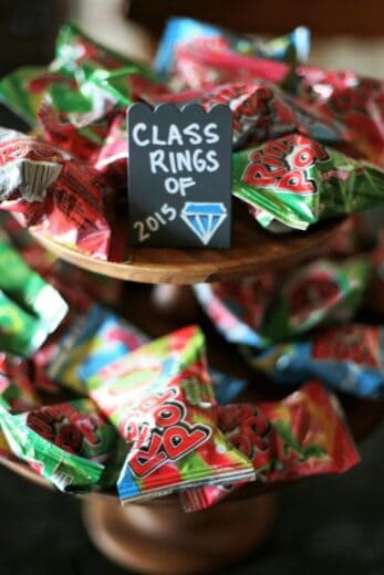 Ring Pop Graduation Party Food Idea