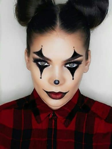 Easy Last Minute DIY Halloween Make Up, pretty, clown.