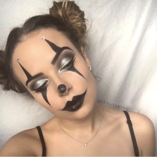 Easy Last Minute DIY Halloween Make Up, pretty, clown.