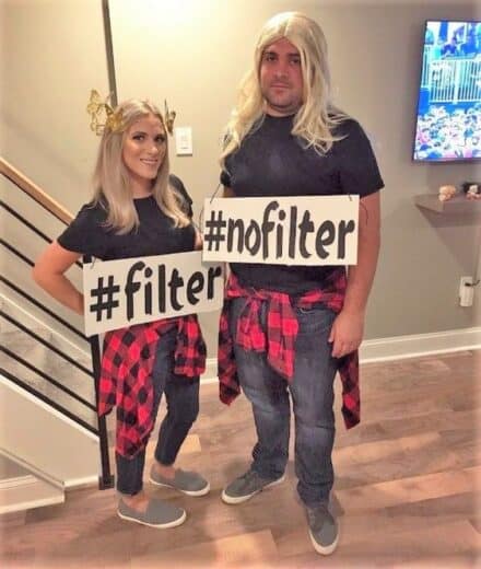 Filter No Filter Couples Costume Idea